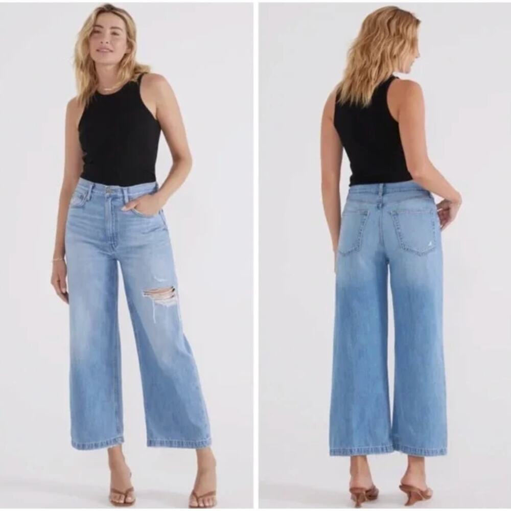 ETICA Devon Wide Leg Crop in Desert Breeze 28​